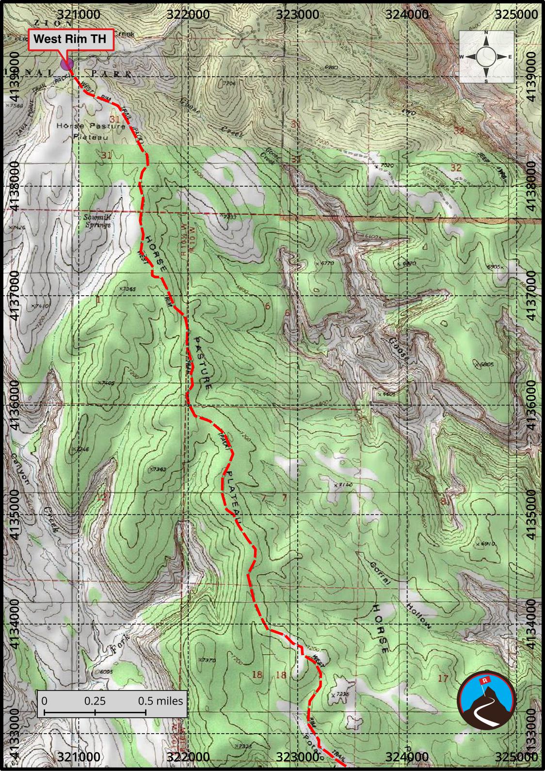 Hiking West Rim Trail Zion Road Trip Ryan