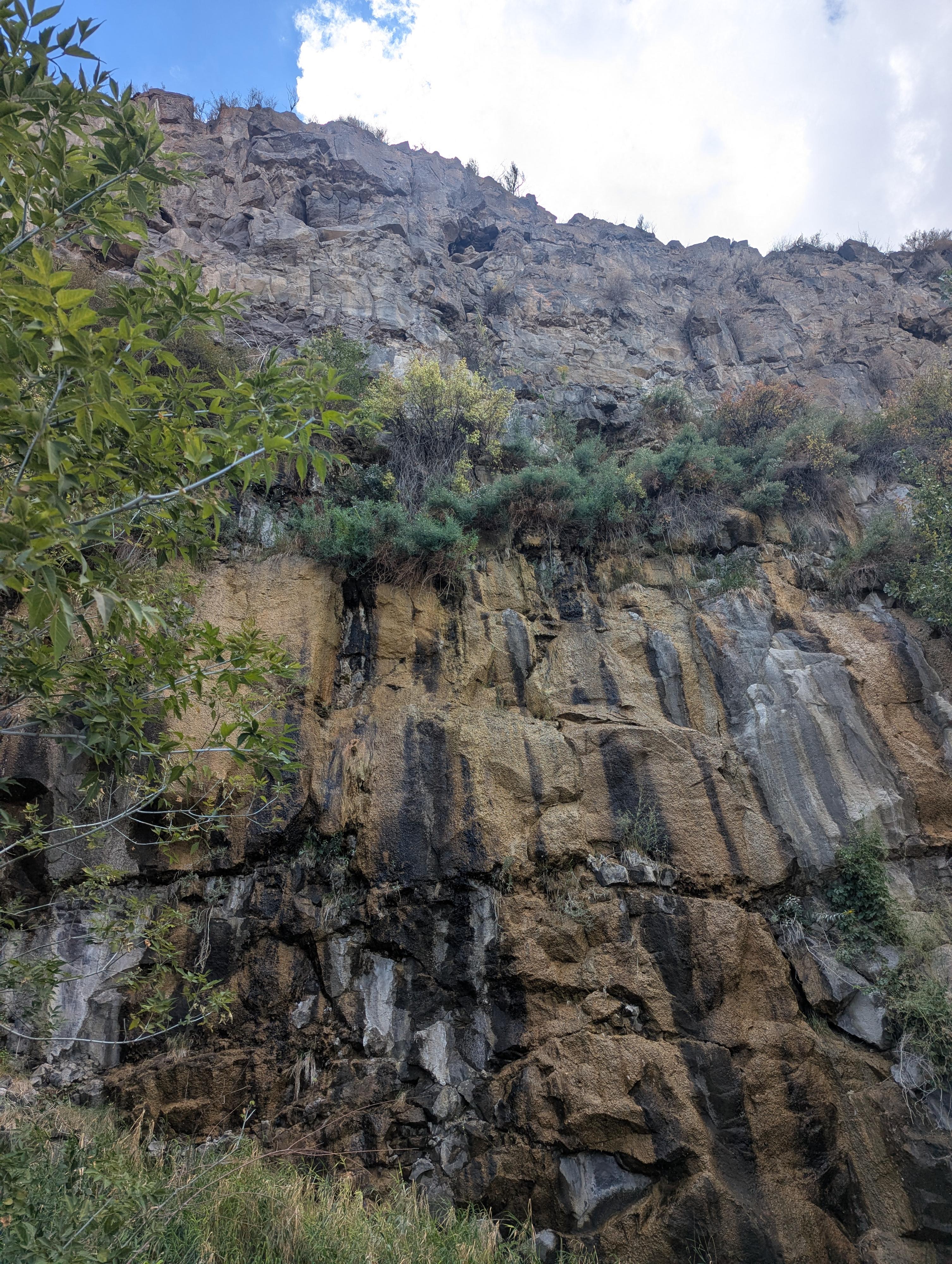 Dripping walls at the trailhead. 