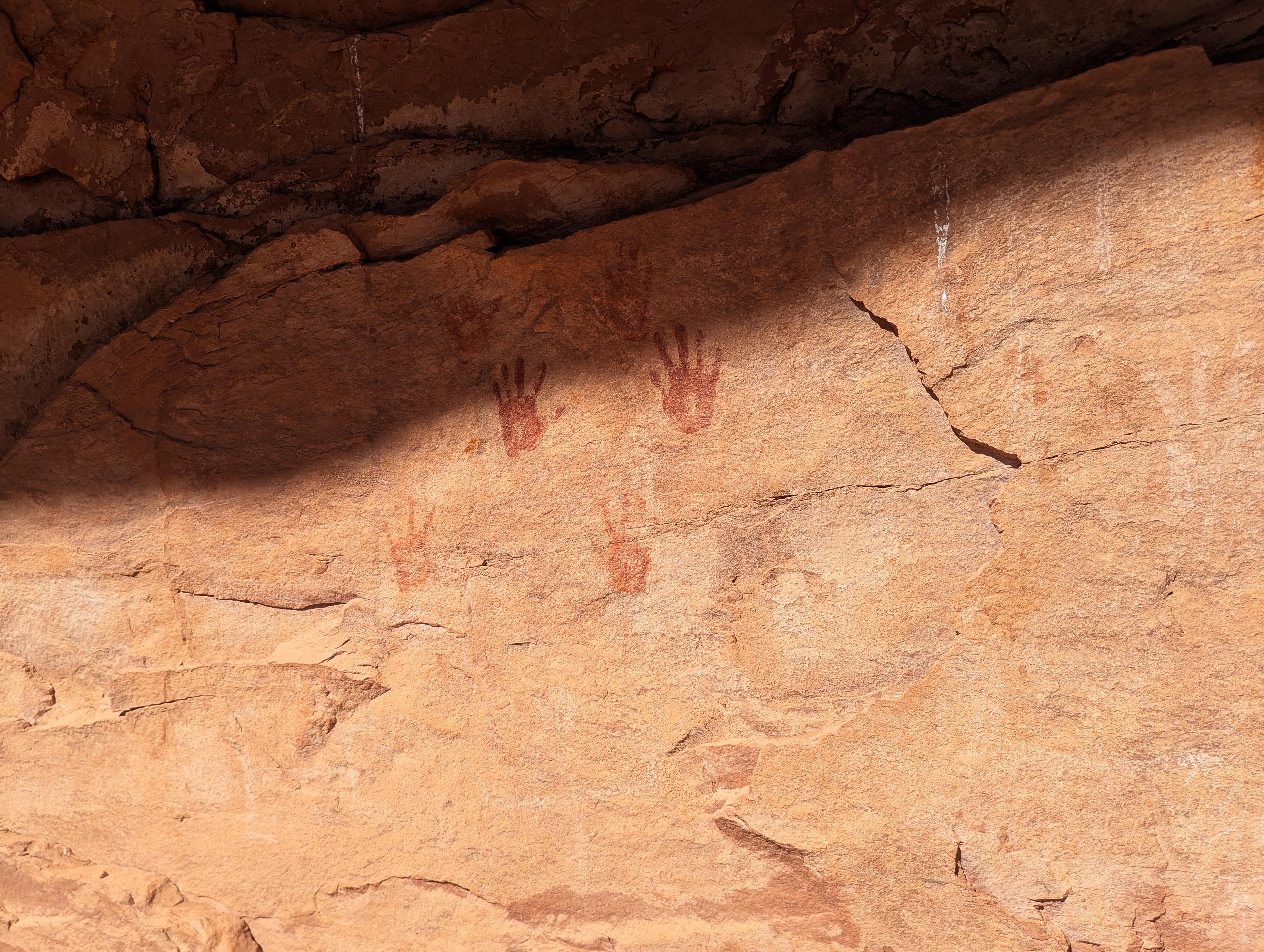 Hand prints at Junction Ruin