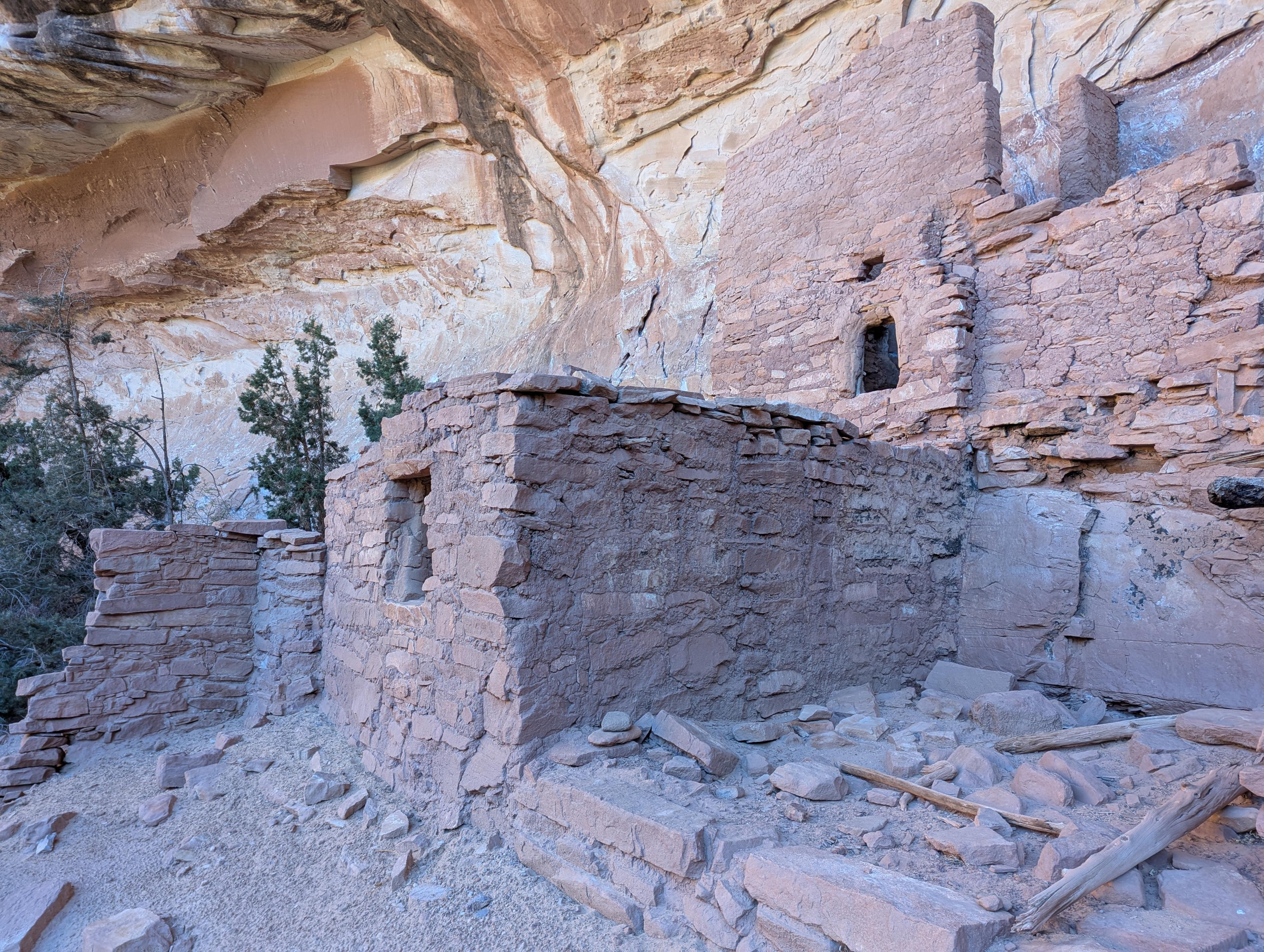 Ruins the second bend down from Todie