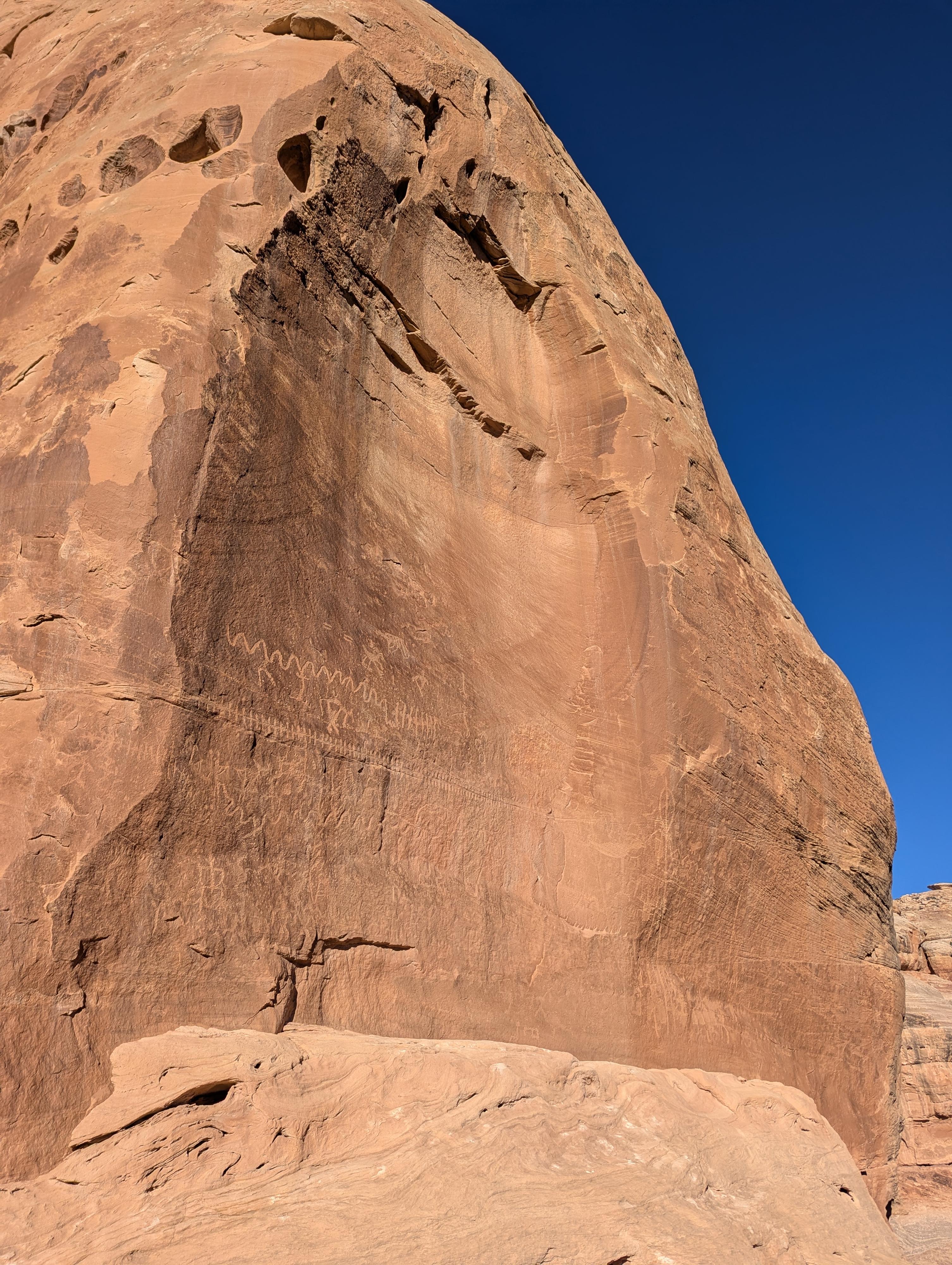 Petroglyphs near The Thumb