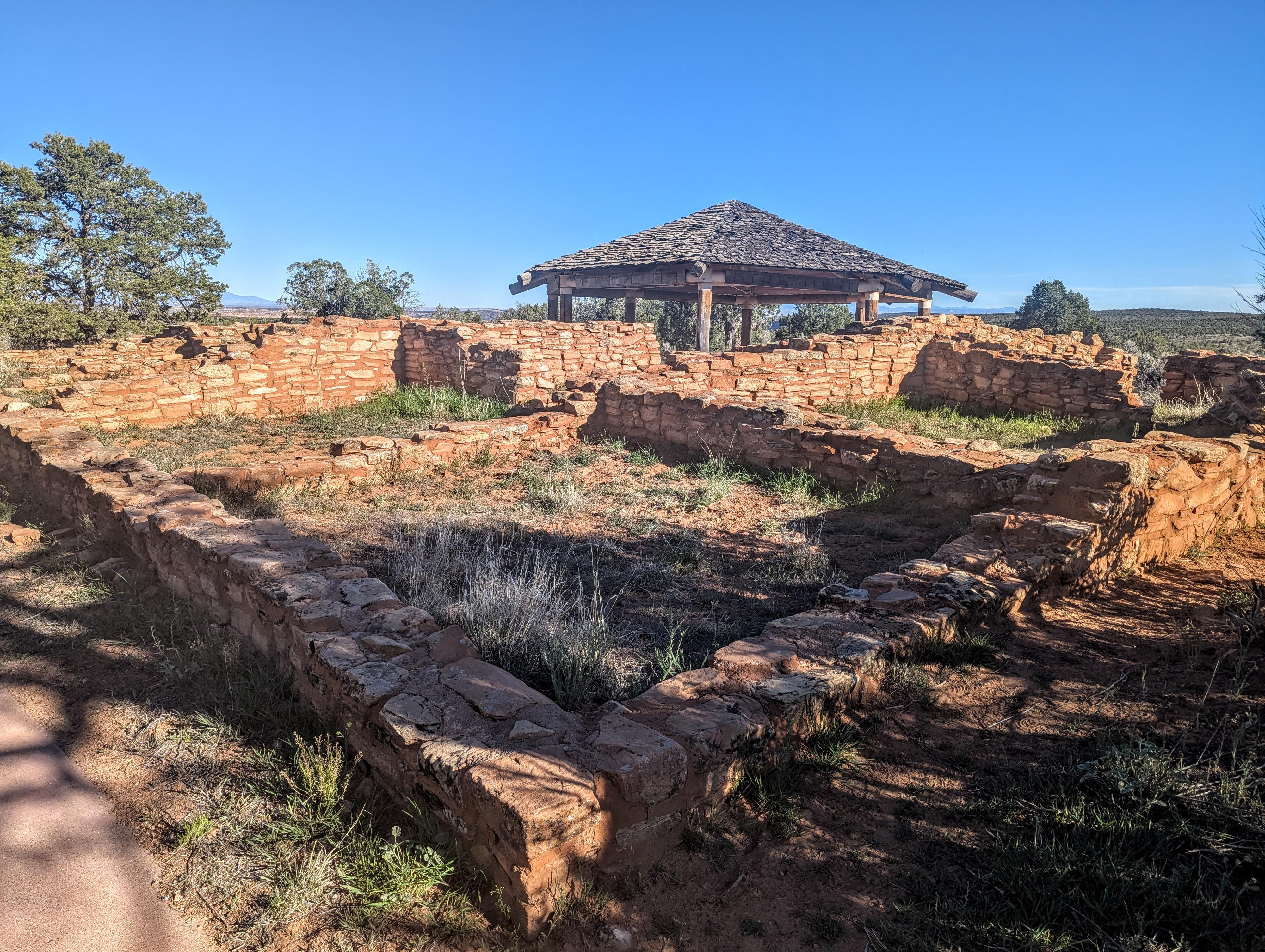 The above ground ruins at the Mule Canyon Interpretive Site