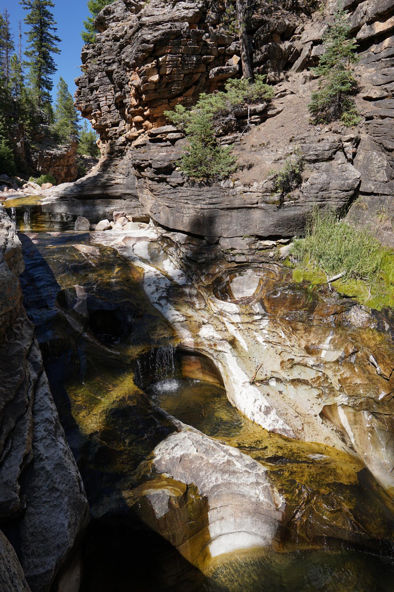 Stunning pools in Cataract Cataract and Little Deer Creek