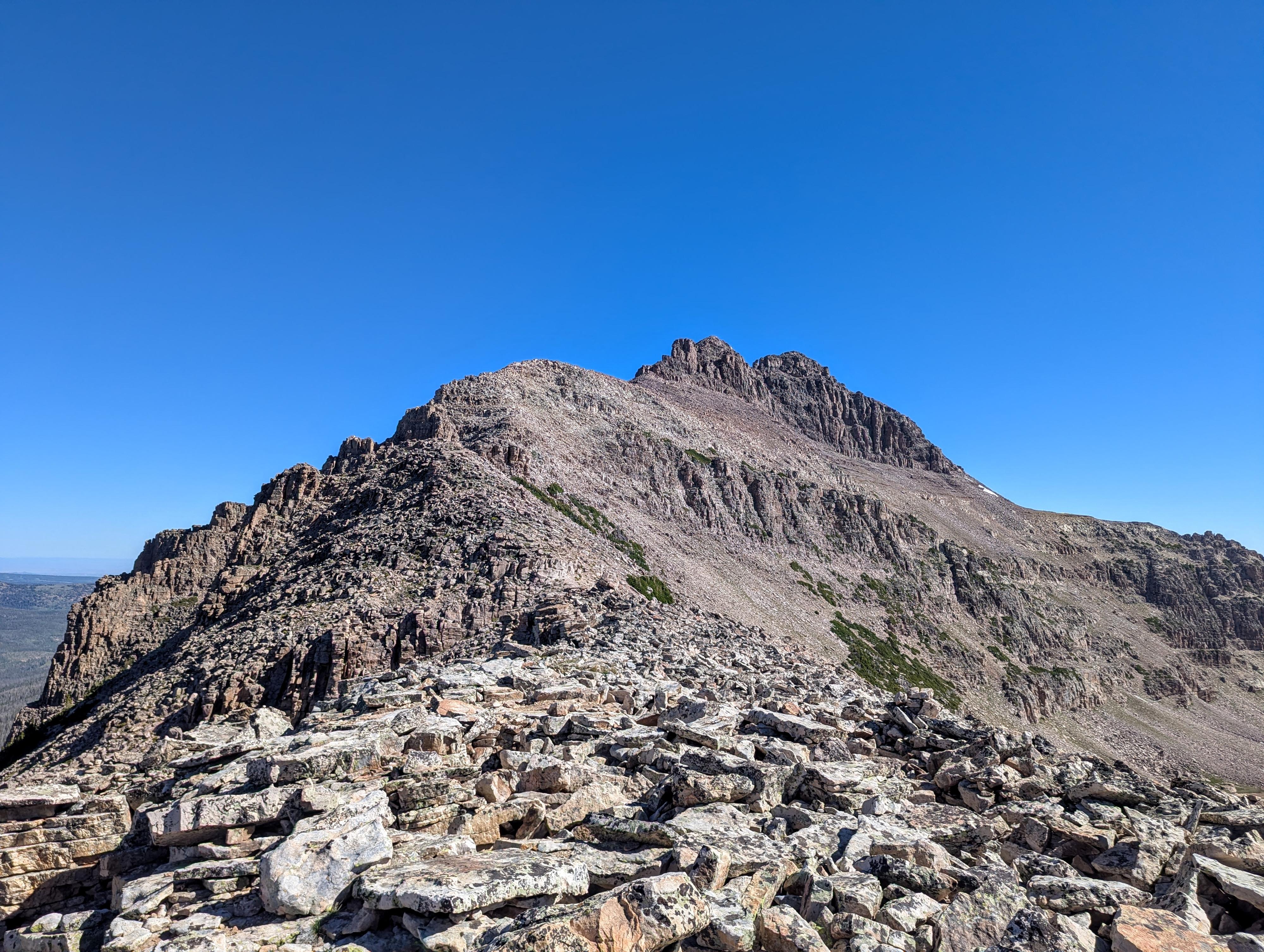 The summit is the second bump right of center. 
