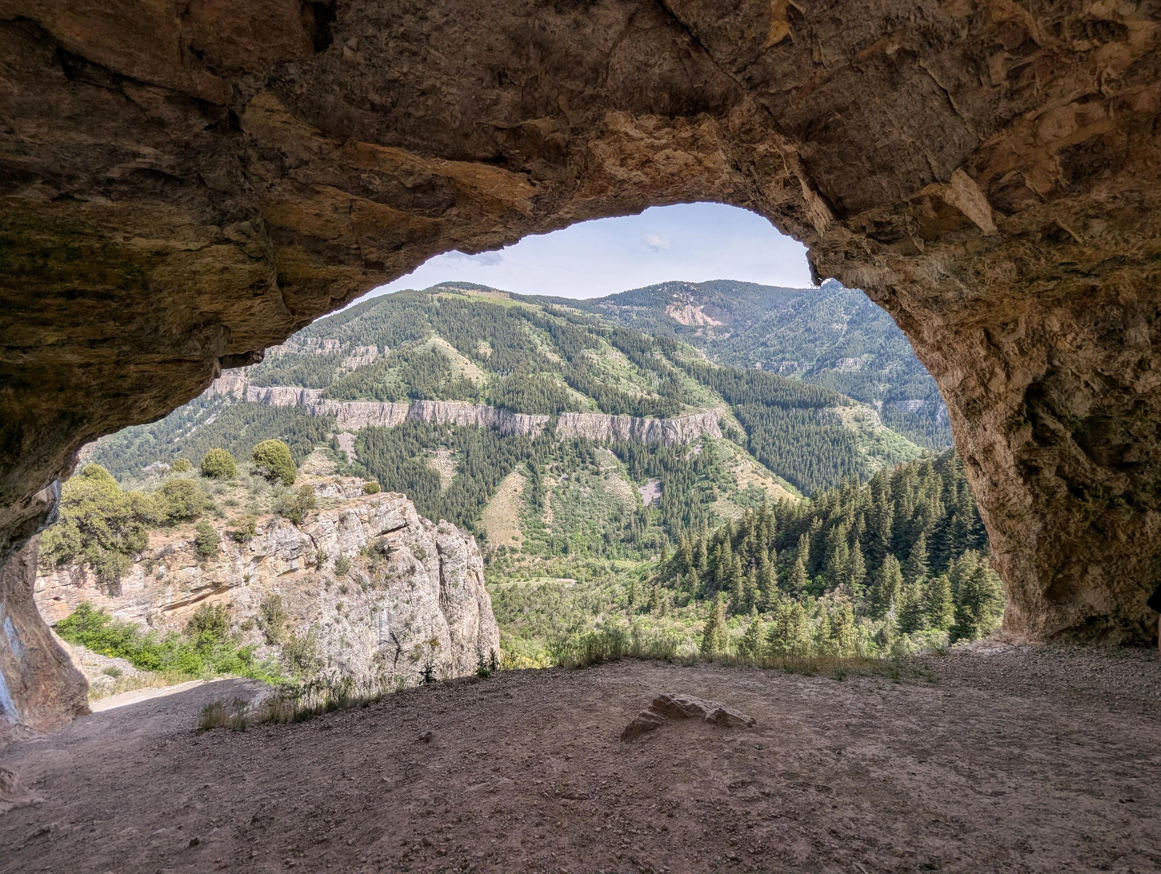 Looking out of Wind Cave