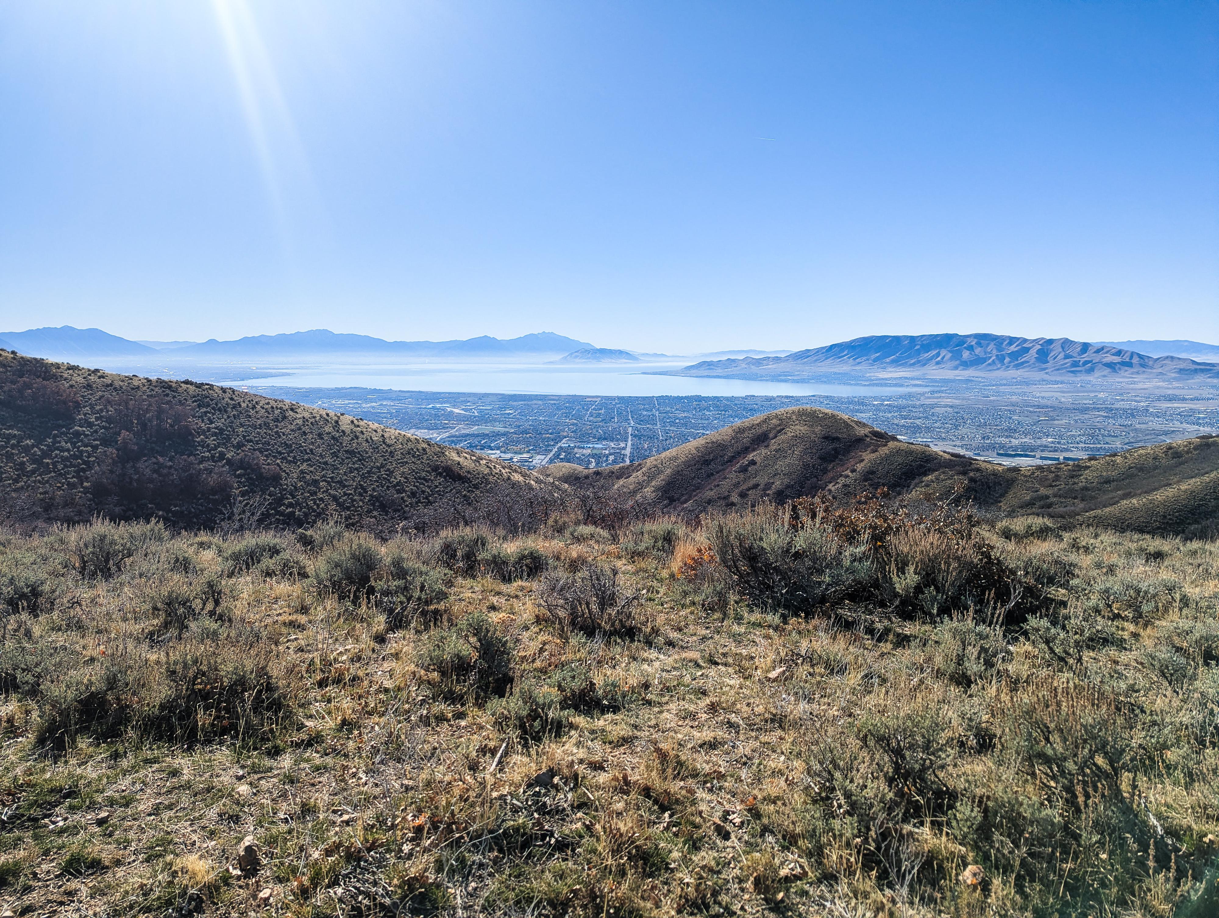 Utah Lake from the hike. 