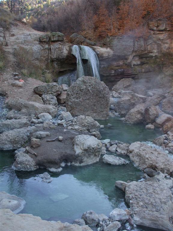 Hot Springs Falls Diamond Fork (Fifth Water) Hot Springs Wasatch