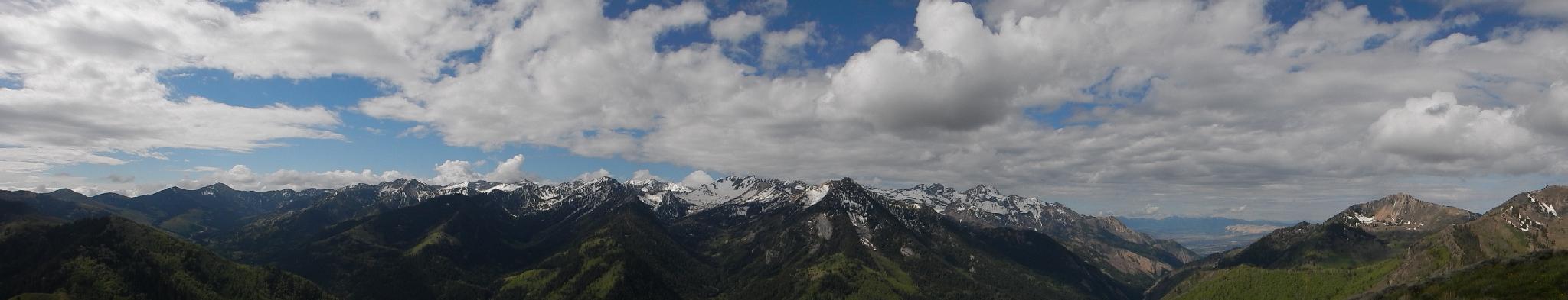 The view from Reynolds to Dromedary and Twin Peaks area.