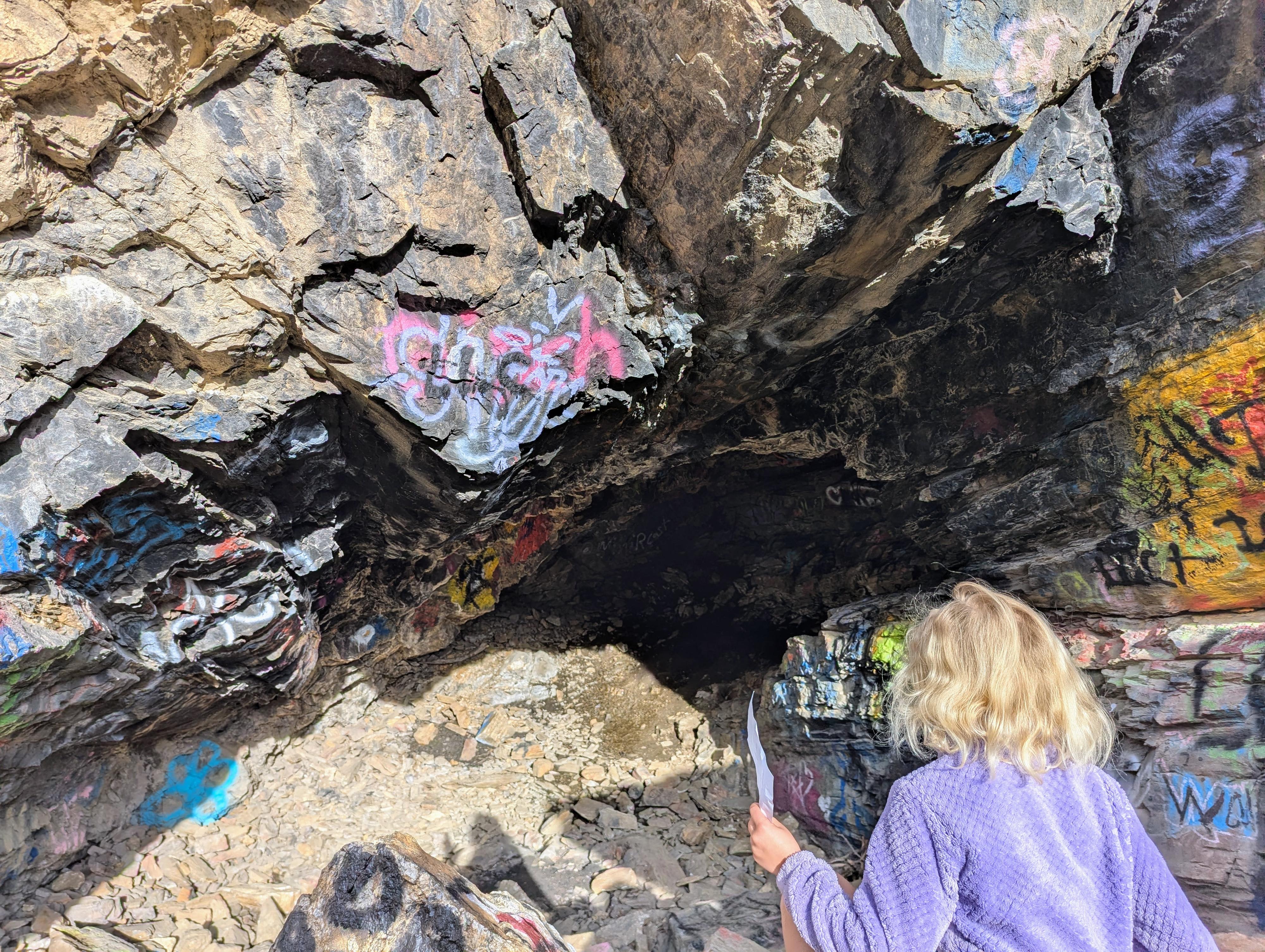 The graffiti cave. 