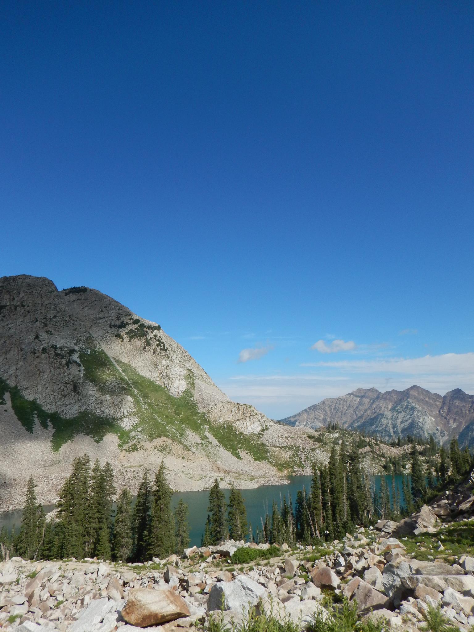 View Of White Pine Lake And The Big Cottonwood Ridge In The Background 
