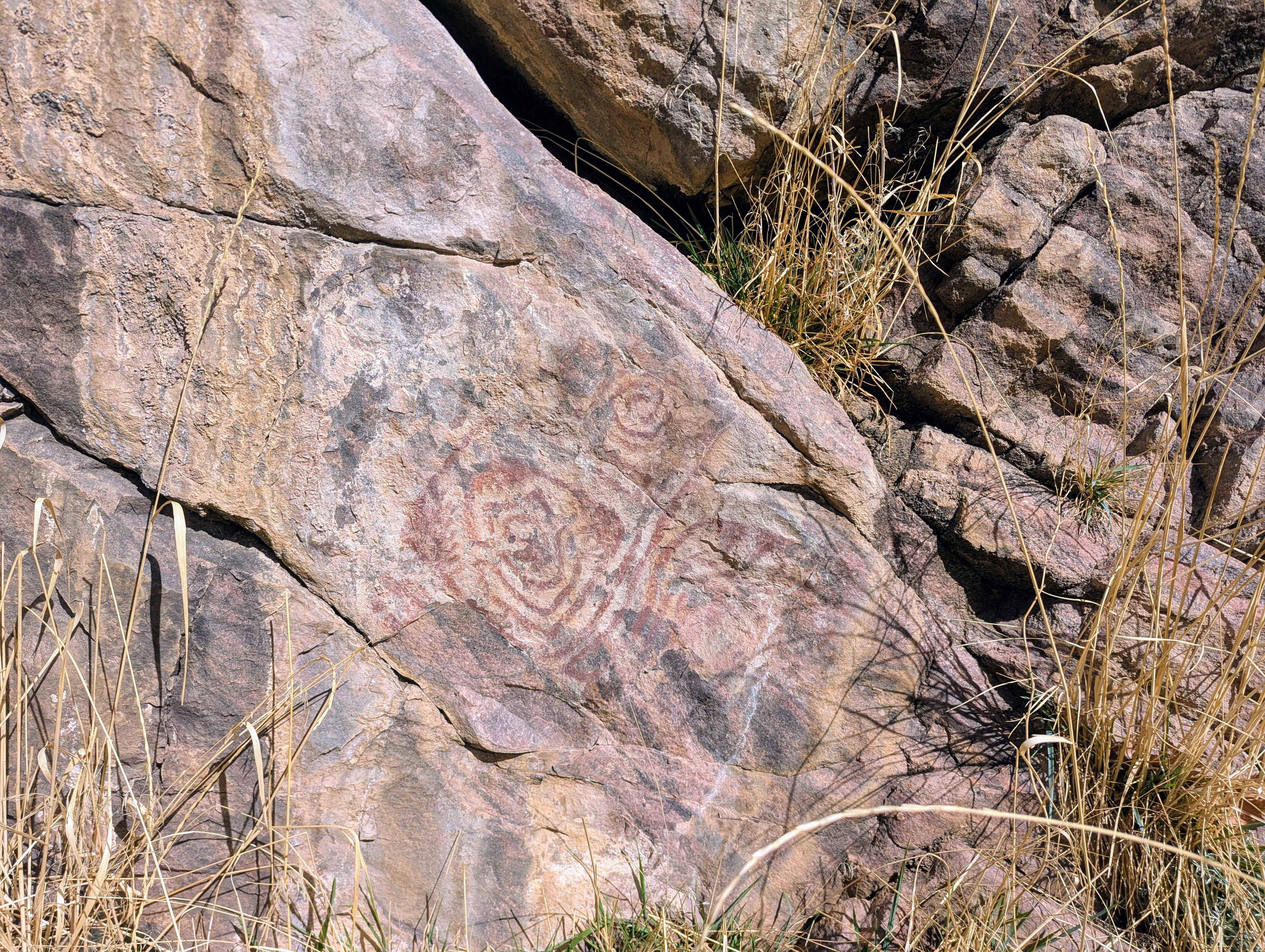 A pictograph at the Fool Creek Rock Art site. 