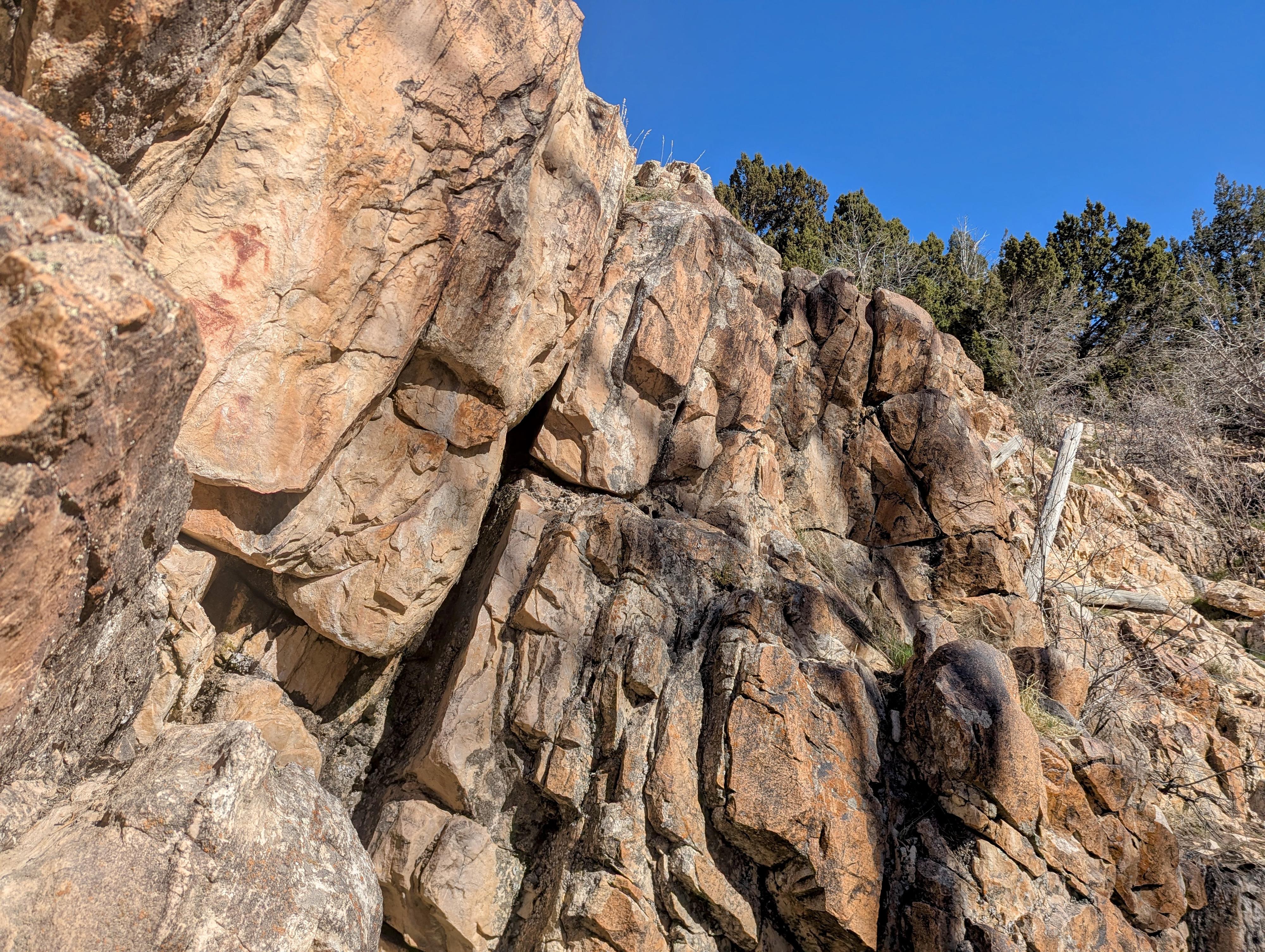 The Oak Creek Pictograph Panel. Small, but very well done. 