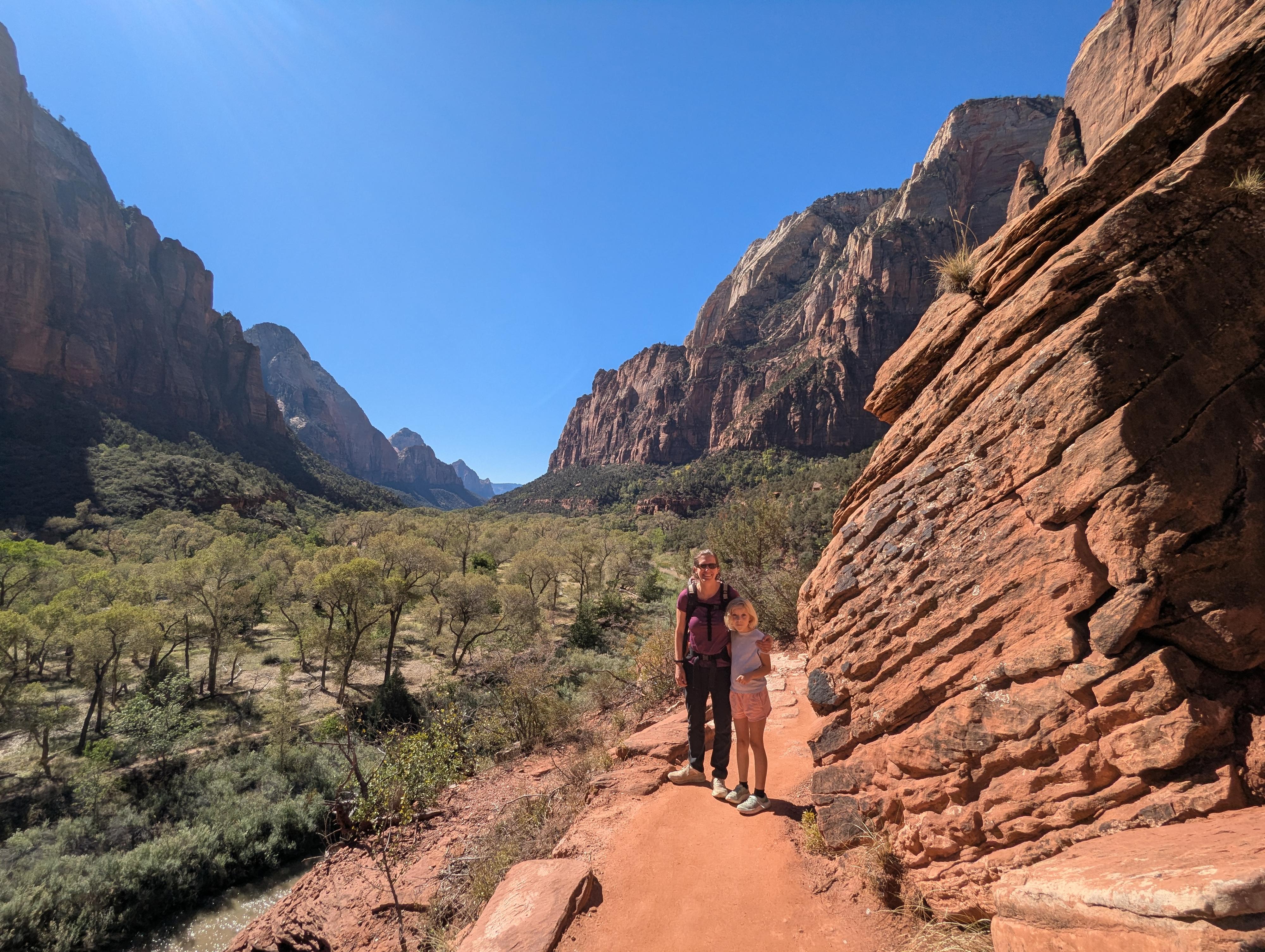 Heading from the Grotto Trail to the Emerald Pools