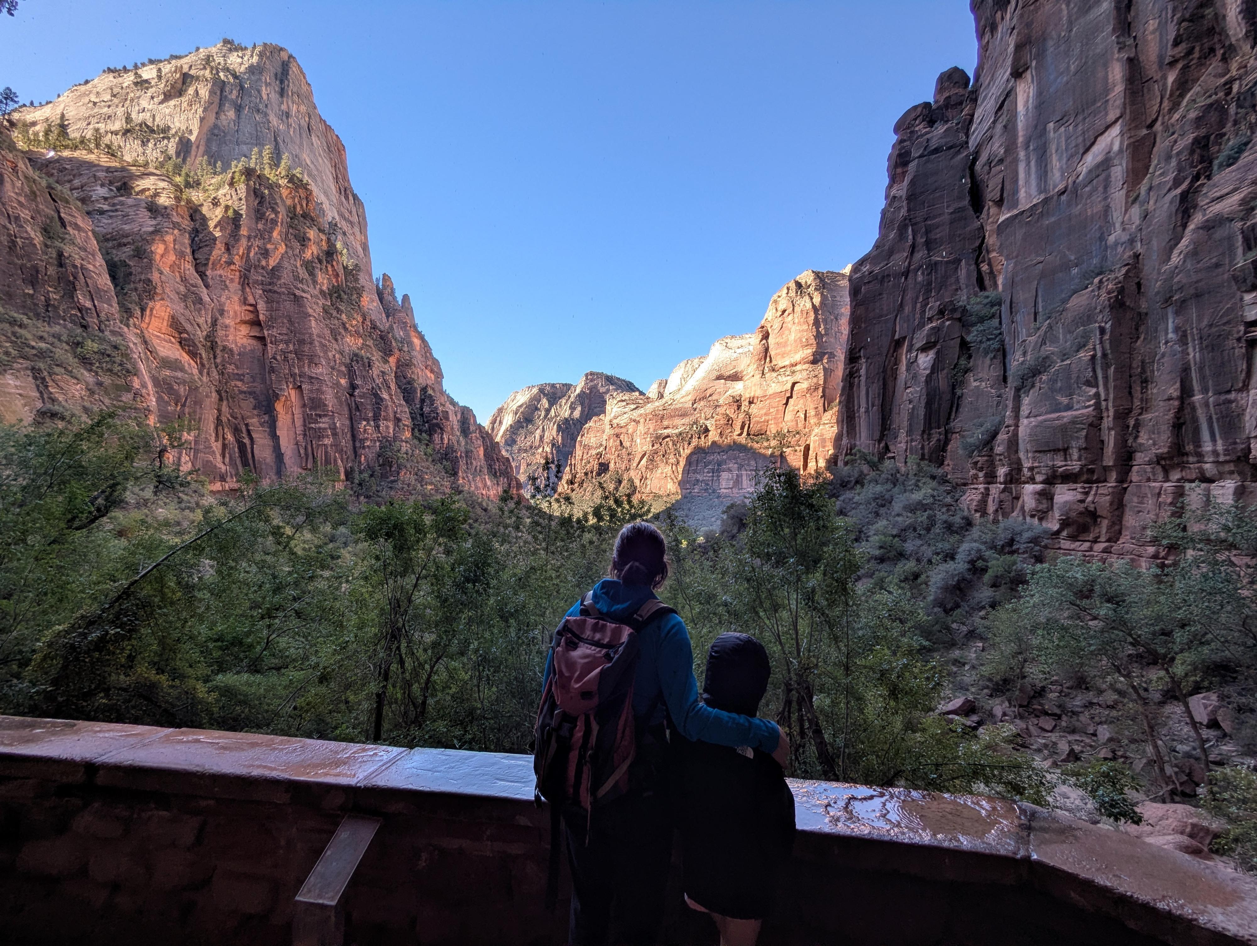 Looking out from Weeping Rock