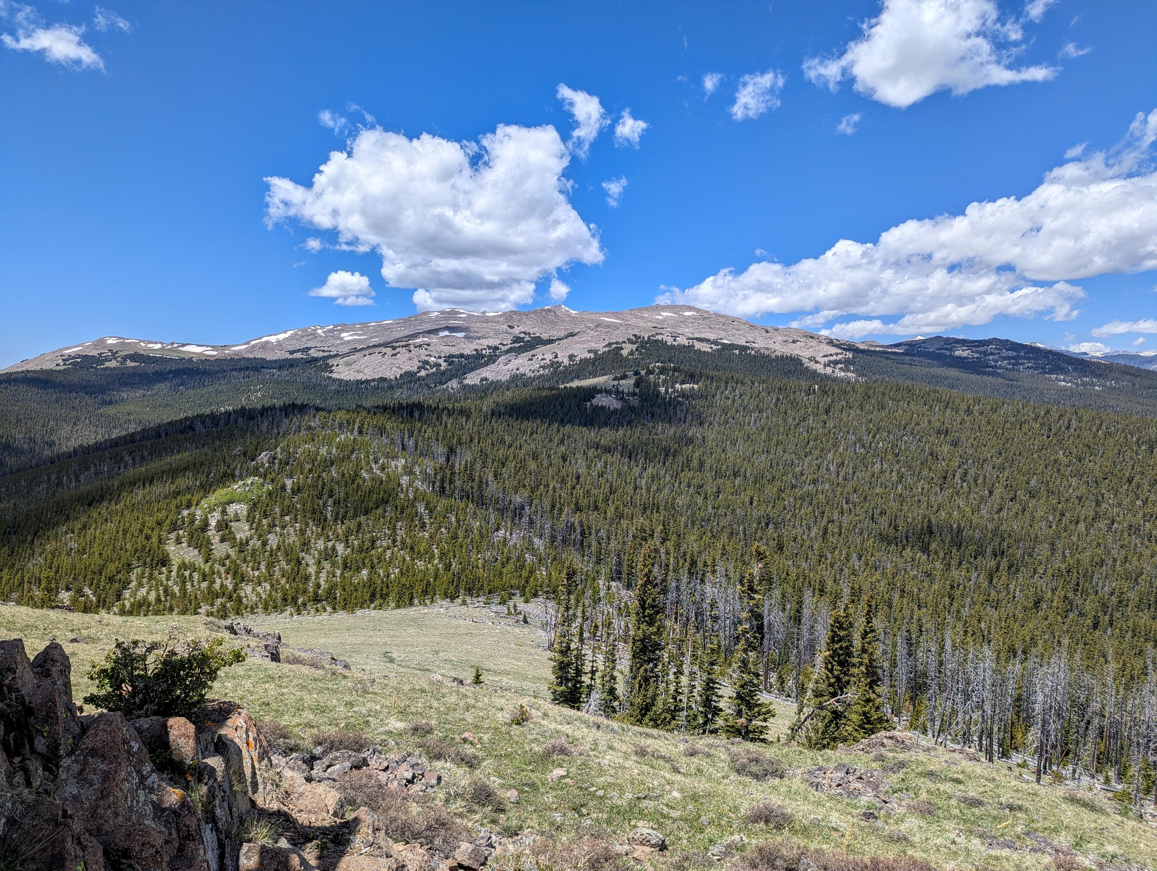 Big views of the Big Horns from the lookout. 
