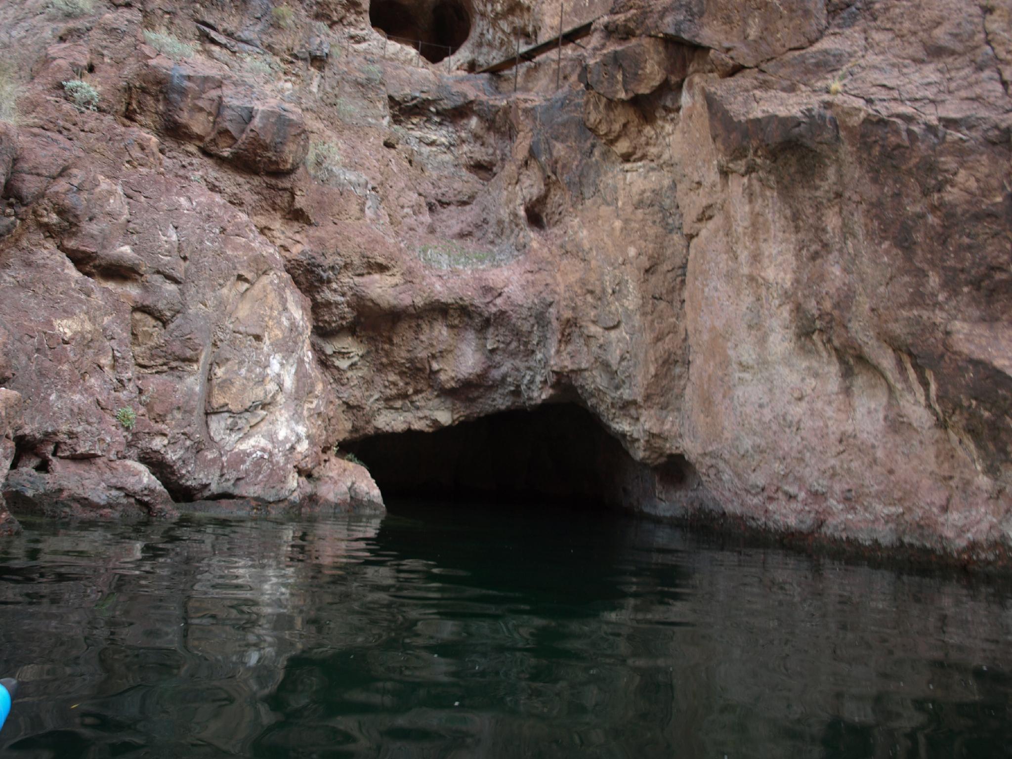 Cave along the river. 