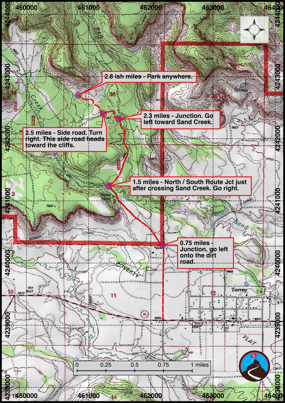 Roadside Attraction Sand Creek Petrified Wood Torrey Road Trip Ryan