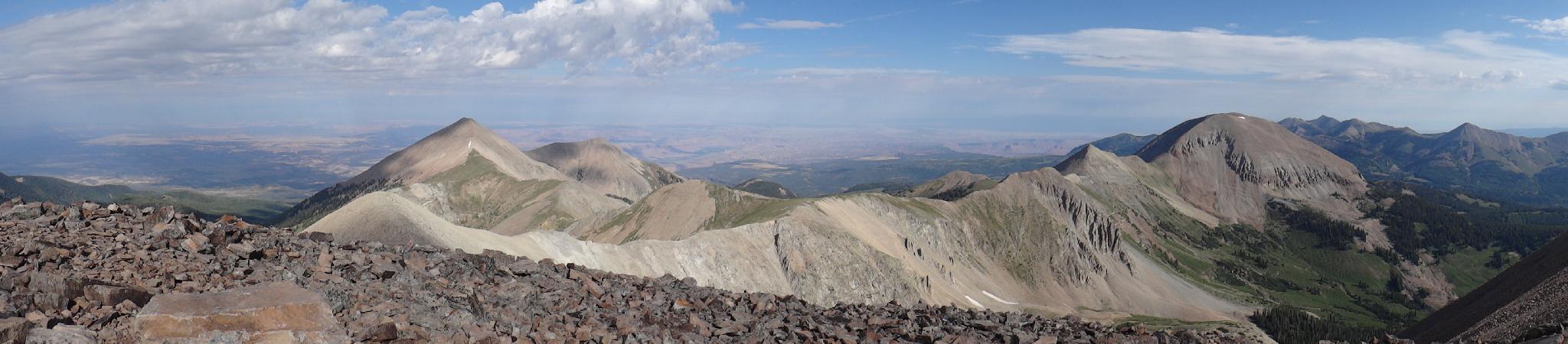 Panorama from the summit.