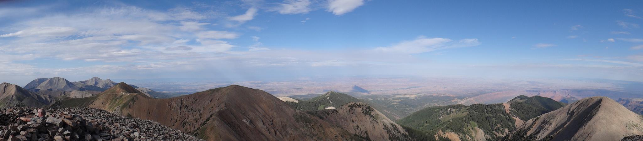 Panorama from the summit.