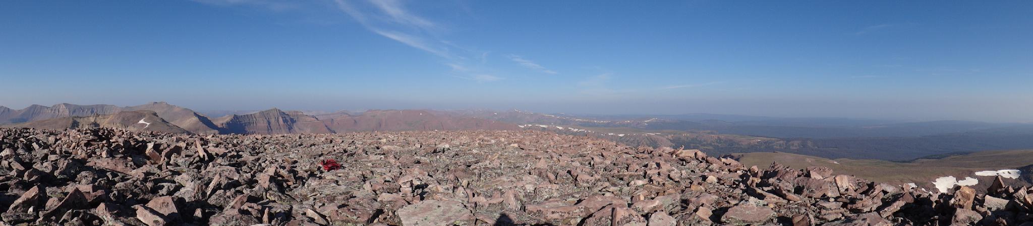 Panorama from the summit.