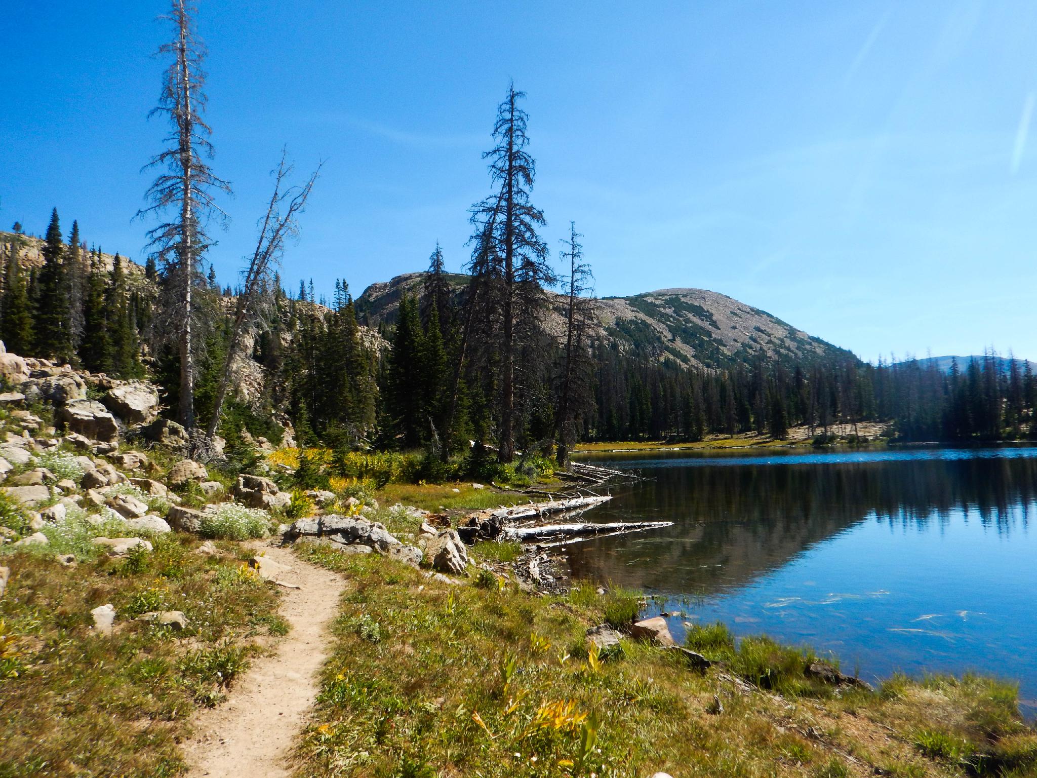 Stunning high Uinta lakes and scenery. Wall and Twin Lakes Western