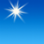 Sunny, with a high near 61. South wind around 3 mph.